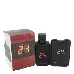 ScentStory 24 Go Dark The Fragrance EDT for Men + 0.8 oz Mini Pocket Spray