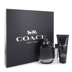 Coach Cologne Gift Set for Men  (100ml EDT + 0.25oz Miniature EDT + 100ml Shower Gel)